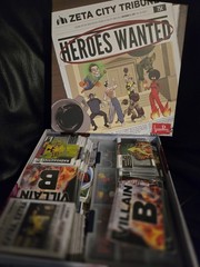 Heroes Wanted Board Game W/ Sleeves, Organizer, and Rare Extra, Extra Expansion