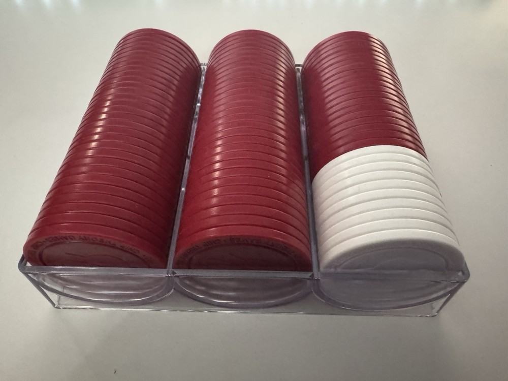 Health Chips Red (80) & White (10) & Tray, Elder Scrolls BotSE Chip Theory Games