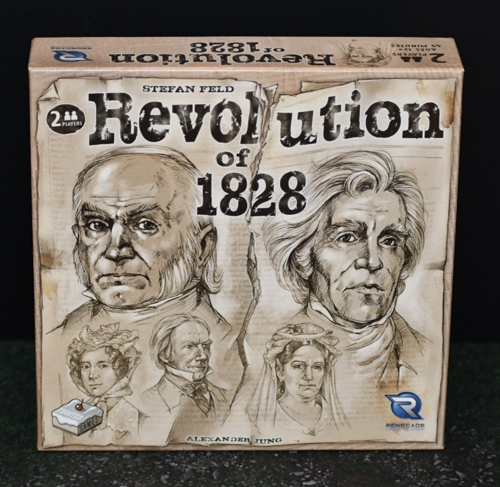 Revolution of 1828 Feld Board Game 2 players / Renegade Game Studios VG+