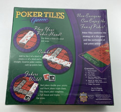 NEW – Poker Tiles Game COMPLETE MasterPieces 2005 Board Trays Family Friends