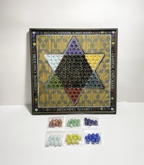 MELISSA & DOUG Past Tyme Classics Chinese Checkers Game, Hand Made & Painted