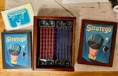 Stratego Collection Book Shelf Edition Wooden Box Board Game 2005