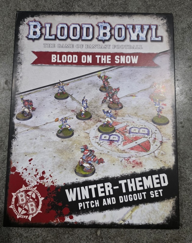 Games Workshop Blood Bowl: Blood on the Snow Winter Pitch & Dugout Set