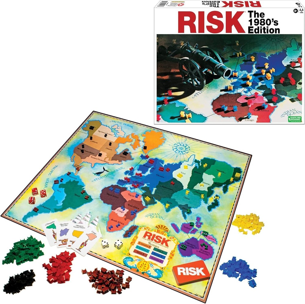 Risk The 1980’s Edition Board Game – Family Game Night Kids 8+ & Adults