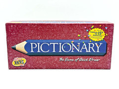 Pictionary 15th Anniversary Edition Board Game 2000 Complete w/ Challenge Die