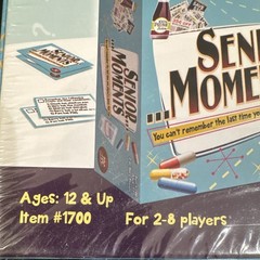 TDC Games Senior Moments Memory Board Game, Ages 12+, 2-8 Players, New Sealed