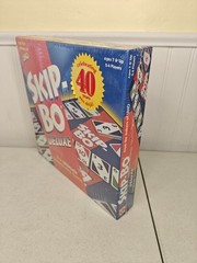 NEW SEALED Skip Bo Deluxe Sequencing Card Board Game Mattel 2001 Family Kids Uno