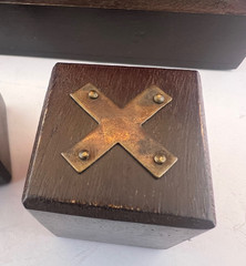 Tic Tac Toe Family Board Game Home Coffee Table Decor | Wood/Gold