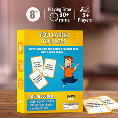 You Laugh You Lose Game – Funny Charades Kids Games – Board Games for Kids & Tee