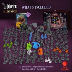 Classic Encounters – 125 Iconic DND Miniatures Bulk 28mm Scale, Multicolor