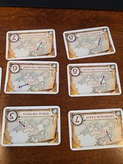 Ticket to Ride Game Pieces Regular Routes Replacement Cards 37 cards Parts Cards