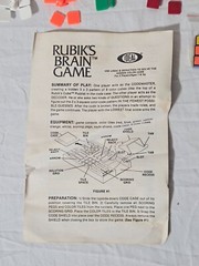 Rubik’s Cube Brain Game. 1983. CBS Toys. Ideal. Logic & Deduction. 2 Player.
