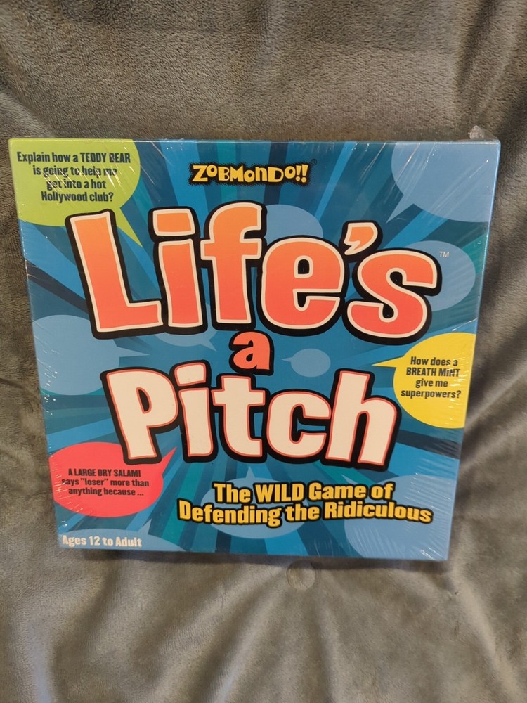 Lifes A Pitch Zobmondo New Sealed The Wild Game Of Defending The Rediculous