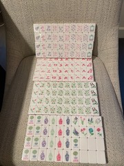 NEW American Mahjong Tiles Set – 160 Tiles, 4-layer engraved acrylic ( Purple)