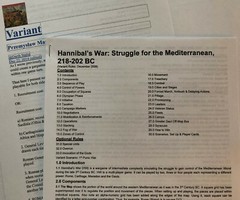 HANNIBAL’S WAR [S&T #254] Game EXPANSION. 14 Counters! +5 BONUS! EXCELLENT!