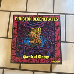 Goblinko Dungeon Degenerates Hand of Doom Board Game Complete, Great Shape