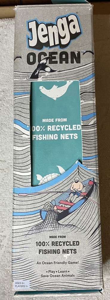 Jenga Ocean Game Eco-Friendly Bureo Made From 100% Recycled Fishing Nets 2017