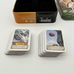 Timeline Science and Discoveries Card Game Asmodee Complete In Tin VG Condition