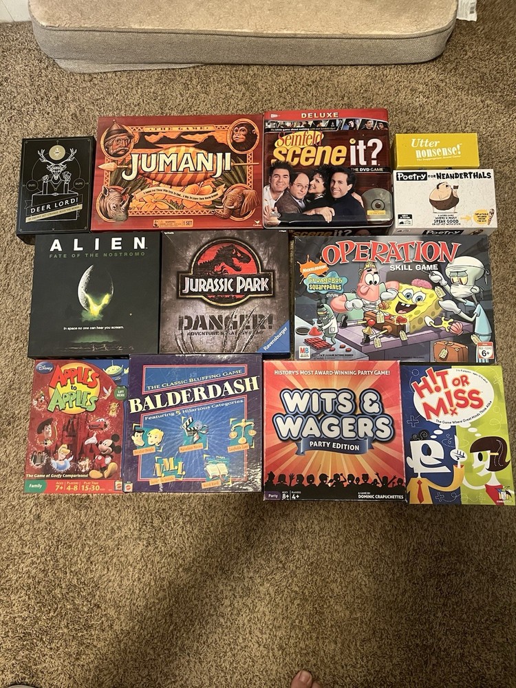 Board & Card Games Bulk Lot Of 12 Games