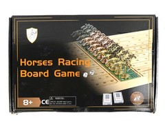 THICKENED SOLID WOOD METAL HORSES WALNUT HORSE RACE BOARD RACING GAME