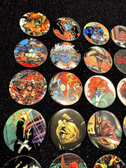 COMPLETE SET 1995 SPAWN pogs CANADA GAMES 1-70 foil pogs + Slammers 1-8 Rare!