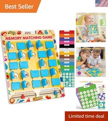 Matching Memory Game for Kids Age 3 4 5 6 7 8 Old, Travel Toy for Boys Girls…
