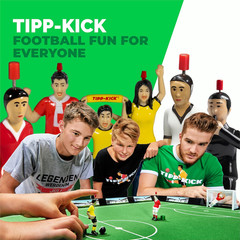 JR Cup Soccer Board Game – Family Tabletop Game with Metal Players & Goalkeepers
