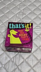 That’s It! Just the Right Party Game by Gamewright 2013 – New Open Box