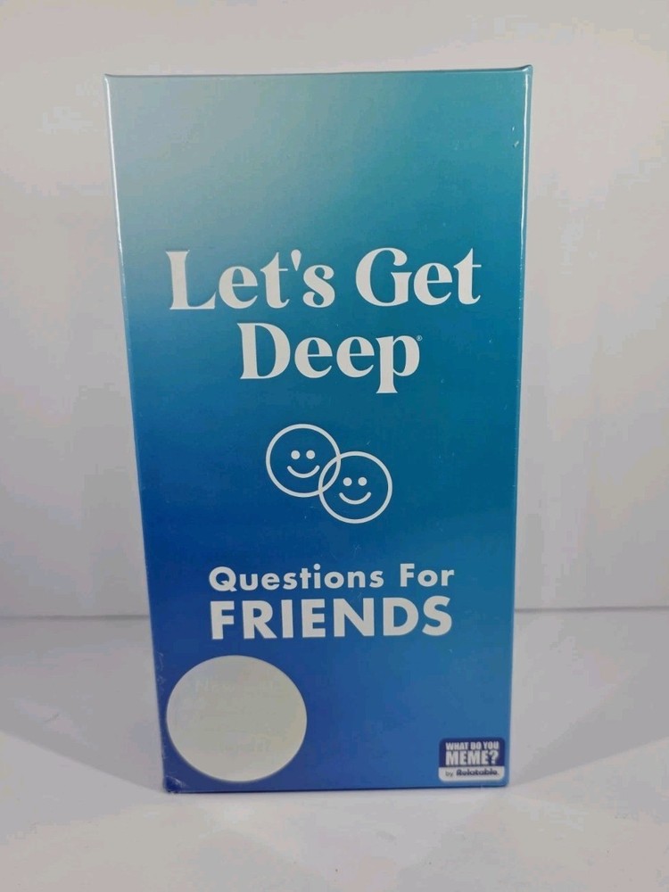 Let’s Get Deep Questions For Friends Game Sealed Brand New