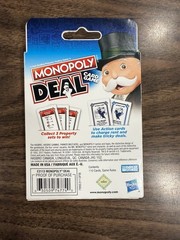 Monopoly Deal Card Game By Hasbro Ages 8+ 2-5 Players NEW