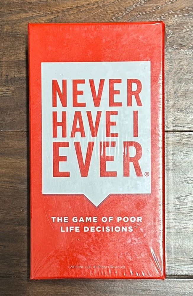 Never Have I Ever The Game of Poor Life Decisions – Drinking Game 17+