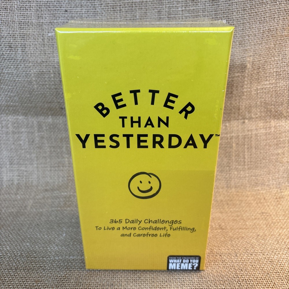 Better Than Yesterday 365 Daily Challenges Life Fullfilling Game NEW Sealed