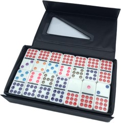 University Games, ChickenFoot Double 9 Color Dot Professional Size Dominoes f…
