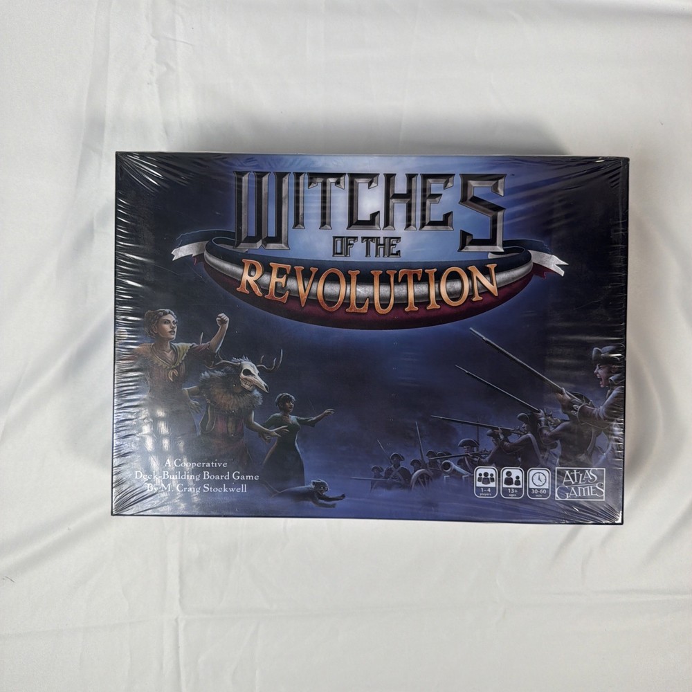 Witches Of The Revolution Board Game Complete 2017 Atlas Games