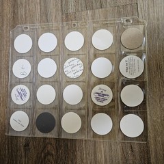 Vintage 1990s Mix Lot of 150 Pogs and 1 Metal Slammers Plus Binder Sleeves