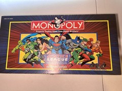 1999 Monopoly Justice League of America Board Game + Comic Book a New In box
