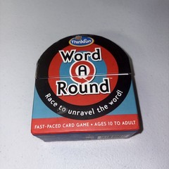 Word A Round ThinkFun 2012 Fast-Paced Complete Family Card Game Puzzle Tease