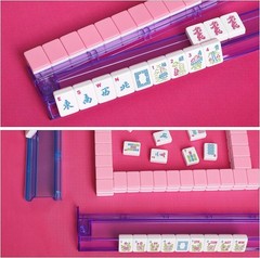 NEW 1.2″ American Mahjong Tile Set 166 Pink Tiles Only No Racks