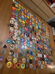 HUGE 1990s POG Collection 400+ Caps Holographic Horror Poison 90’s Collection