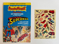 1979 SUPERMAN PrestoMagiX BLASTS KRYPTON Transfer Game Unused Complete Pristine