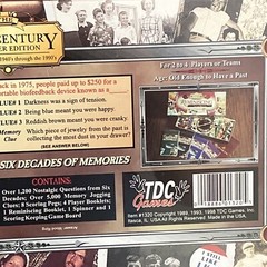Reminiscing “New Century Edition Board Game” “Remembering 1940s through 1990s”