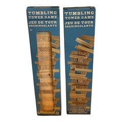 Lot 2 Greenbrier 72pc Wood Stacking Blocks Family Party Tumbling Tower Game New