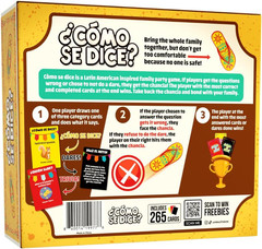 Viral Studios ¿Cómo Se Dice? – Hilarious Spanish Party Card Game, “Chancla” Incl