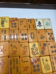Art Deco Butterscotch Mahjong 143 Pcs