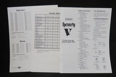 3W Game : HENRY V – 4 Battles from the Hundred Years War (UNPUNCHED)