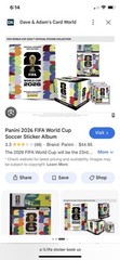 Lot of assorted Panini World Cup Player Stickers For 2026 World Cup Sticker Book