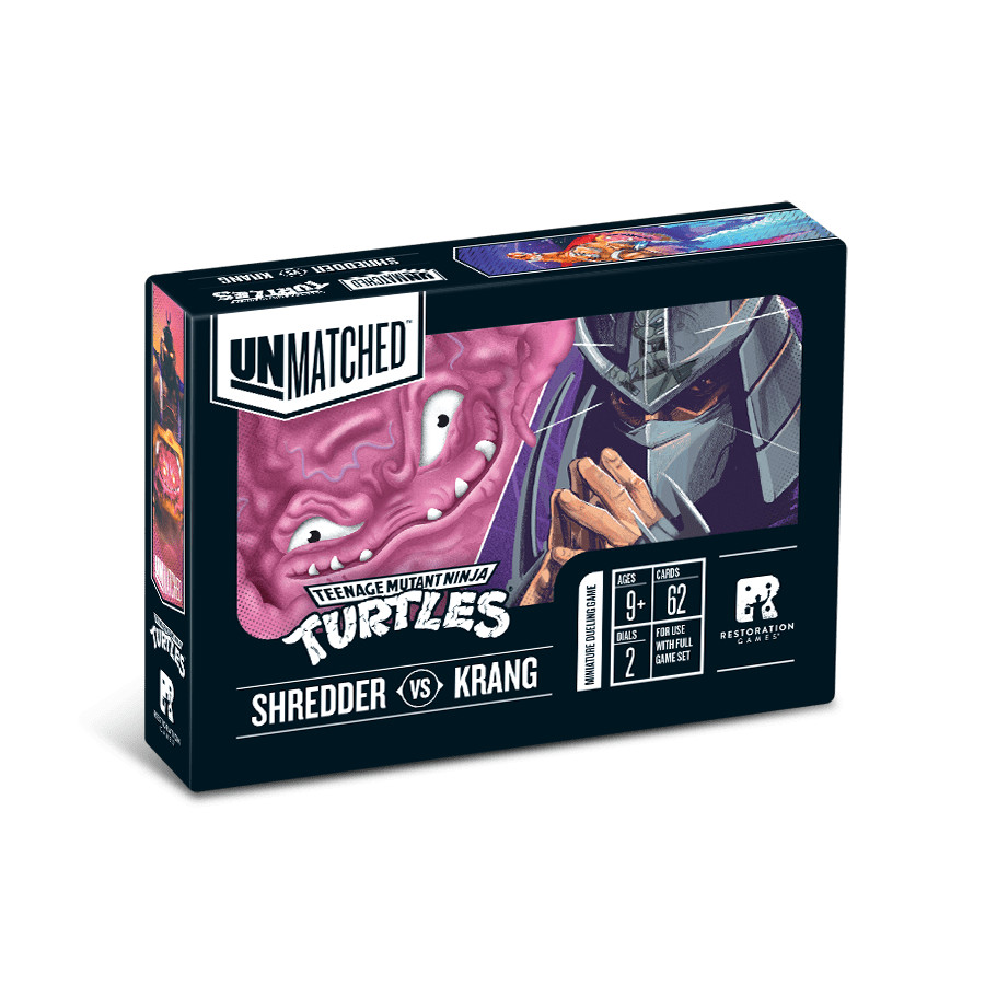 Unmatched Shredder vs Krang Hero Deck Expansion TMNT Restoration Games REO9322
