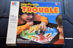 Vintage Pop O Matic Trouble Board Game (1986) Milton Bradley Complete & Working