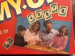 Vintage 1993 Uno Rummy Up Mattel Family Game 90’s Tiles Complete EUC