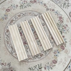 Domino Racks for Mexican Train Dominoes – Wooden Domino Holders Set of 4